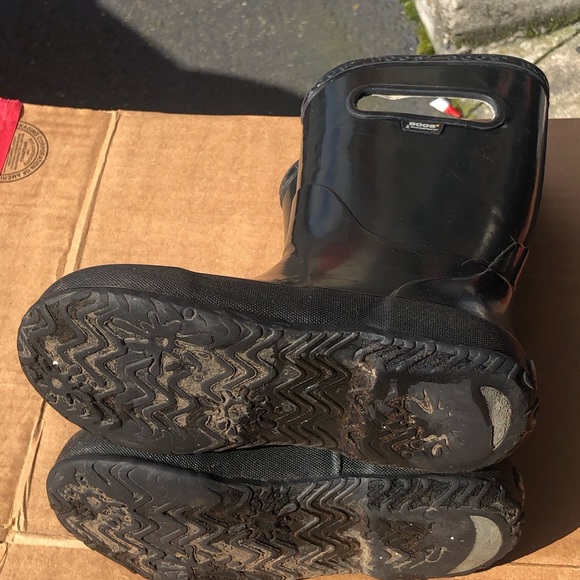 BOGS Kids Rubber Waterproof Rain Boot for Boys and Girls Shoe, Gray Size 13 - Picture 9 of 11